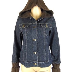 Theory Denim and Knit Jacket